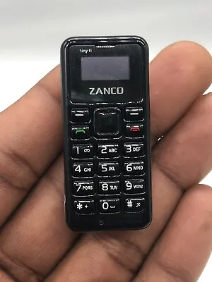 Zanco T1 Mobile Phone Very Small Phone Ever Unlocked Voice Changer (Black) New • $43.50