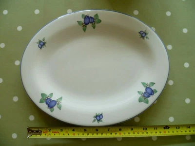 £12 • Buy Royal Doulton Blueberry Fine China 1994 Oval Serving Plate