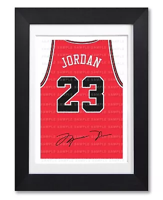 $21.94 • Buy Michael Jordan Chicago Bulls Signed Poster Print Photo Autograph Jersey Shirt