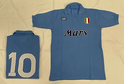 Shirt Maradona Naples Mars 10 1990/91 Acrylic Lanetta Vintage Years 90 • £91.61
