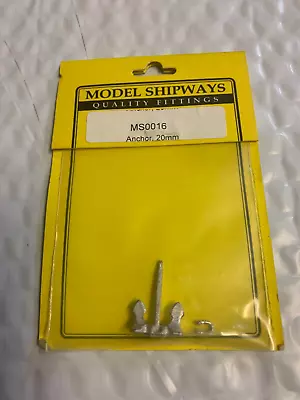 Model Shipways Cast Metal Anchor  20mm Long Boats Ships Dioramas New In Package • $3.95