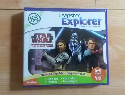 Leap Frog LeapPad Leapster Explorer GS Star Wars The Clone Wars Boxed Guide • £16