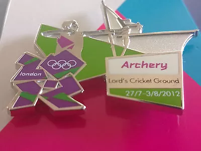 London 2012 Olympic Games Archery Sports Pose Ultra Rare Pin Badge  • £16.99