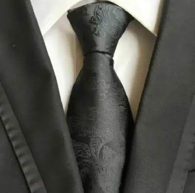 £6.45 • Buy Tie Silk 100% New Necktie Wedding Floral Paisley JACQUARD WOVEN Fashion Men's UK