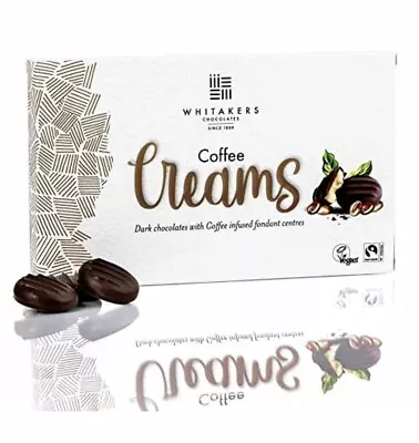 Whitakers Coffee Creams In Dark Chocolate 150g - Vegan Fairtrade • £6.95