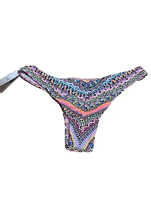 Nwt Victoria's Secret Geometric Scrunch Ruched Back Itsy Cheeky Bikini Bottom Xs • $21.99