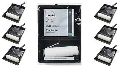 Harris Essentials Walls & Ceilings 9 Inch Roller Sleeve Frame Tray Set Decorator • £4.99