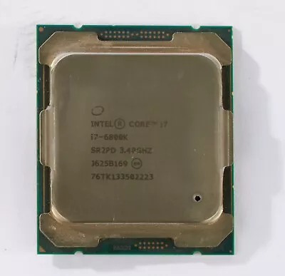 Intel Core I7-6800K SR2PD 3.4GHz Six-Core 15M LGA 2011-3 CPU • $42.99