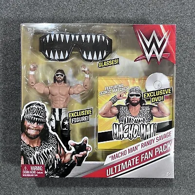 WWE Macho Man Randy Savage Ultimate Fan Pack Mattel DVD And Sunglasses MIB MOC • $44.79