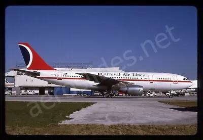 Carnival Air Lines Airbus A300B4 N224KW Feb 95 Kodachrome Slide/Dia A8 • $1