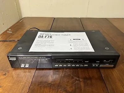 Mitsubishi Am/fm Stereo Tuner Da-f76 With Original Manual Rare Working Vintage • $99