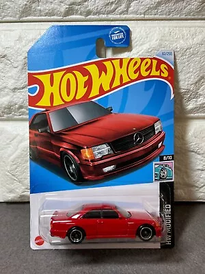Hot Wheels HW Modified 8/10 '89 Mercedes-Benz 560 SEC AMG 82/250 Red • $2.49