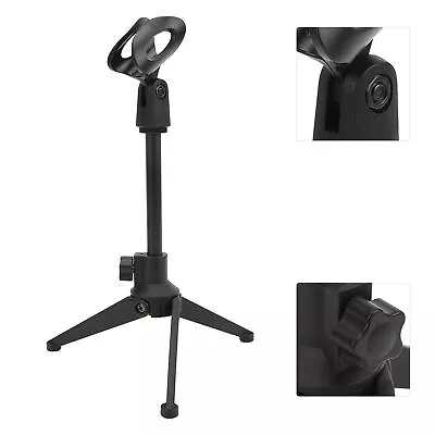 Microphone Stand Desktop Tripod Portable Table Adjustable Mic Stand Foldable For • $14.03