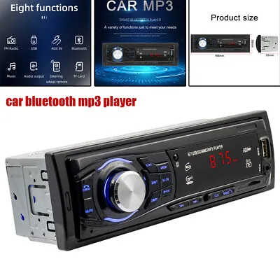 12v Car Bluetooth Mp3 Player Supports Tf Card U Disk Aux Car Fm Radio Universal • $30.25