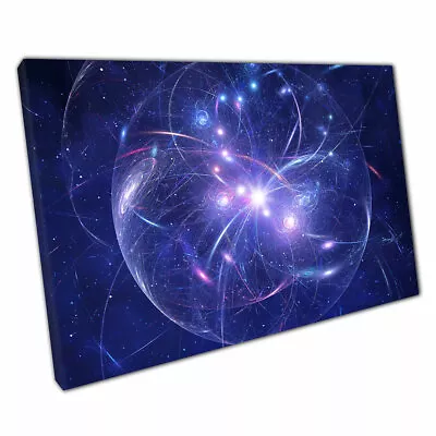Abstract Outer Space Galaxy Planet Fantasy Sci-Fi Digital Art Print Canvas • £9.70