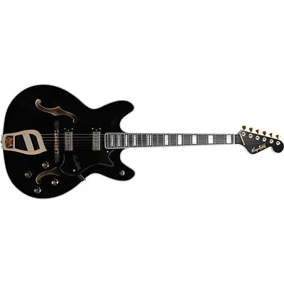 Hagstrom '67 Viking II Hollow-Body Guitar Resinator Fretboard Black Gloss • $899