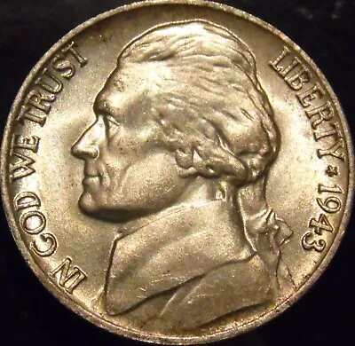 1943-P Jefferson Nickel Gem BU Uncirculated Full Steps Full Step • $19.99