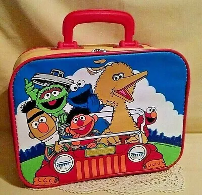 Sesame Street Suitcase Overnight Bag Vintage Taiwan Ero Ind #5075 Big Bird Elmo* • $31.50