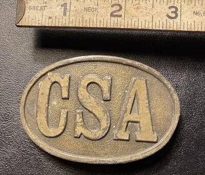 Vintage CSA Brass Belt Buckle • $8