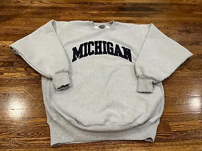 VINTAGE Steve & Barry's Michigan Wolverines Sweatshirt Reverse Weave Mens 2XL • $40