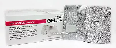 ORLY GELFX Nail - FOIL REMOVER WRAP - 100 Wraps/Pack #33100 • $14.44