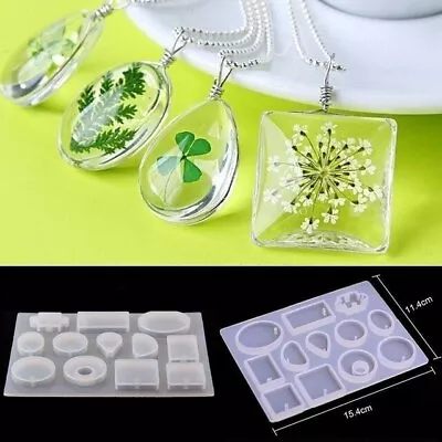 Silicone Resin Casting Mold DIY Keychain Jewelry Pendant Making Tool Epoxy Craft • $7.99