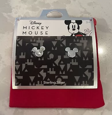 Disney Mickey Mouse Earrings AUTHENTIC Sterling Silver NEW • $17