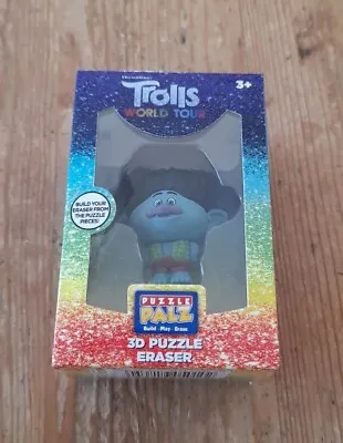 Branch Trolls World Tour 3D Puzzle Eraser Character By Puzzle Palz • £3.99