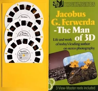 Jacobus G. Ferwerda The Man Of 3-D Custom-made View-Master 3-Reel Packet NEW • $24.95