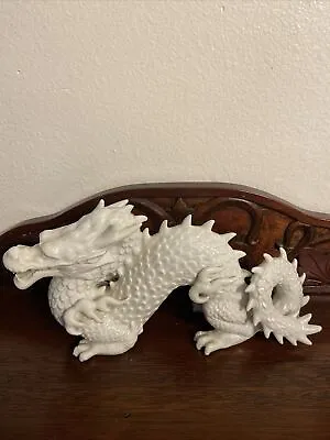 Vtg. Fitz And Floyd Oriental Dragon Ceramic Statue • $149