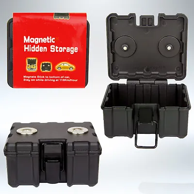 £13.95 • Buy Magnetic Secret Stash Box Container For Under Car Vehicle Hide Key GPS Tracker