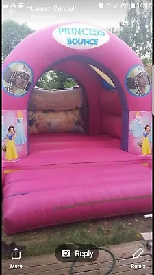 £175 • Buy Commercial Bouncy Castle Princess Design 12 Ft X 12 Ft Pink