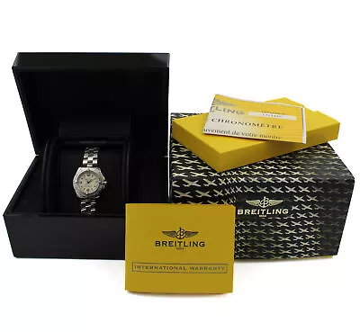 Breitling Colt Oceane A77380 Cream Dial Quartz Wristwatch Full Set #W82200-1 • $426.01