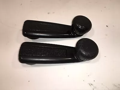 Volvo 240 Window Handles Black Pair 244 256 265 Manual Crank Handle • $14.94