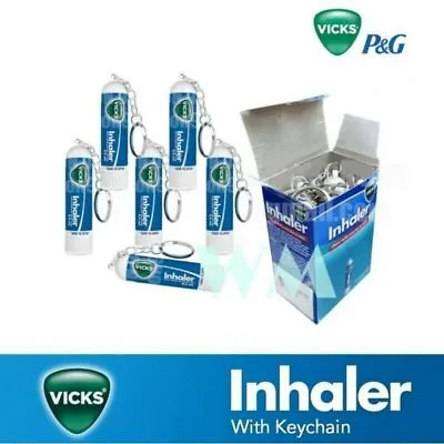 Vicks Keychain Inhaler Relief For Cold/Sinus/Nasal Congestion - 6 Pcs II US Ship • $14.10