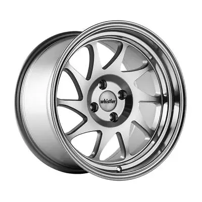 (1) 15x8 Whistler KR7 4x100 +20 Machined Silver Wheel • $122.25