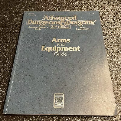 Arms And Equipment Guide Advanced Dungeons & Dragons 2nd Edition 1991 TSR • $19.99
