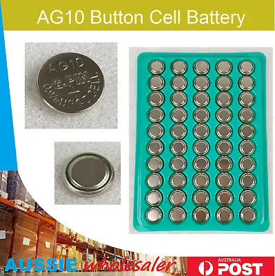 AG10 Alkaline Cell Battery Batteries LR1130 LR54 L1131 SR1130 • $3.45