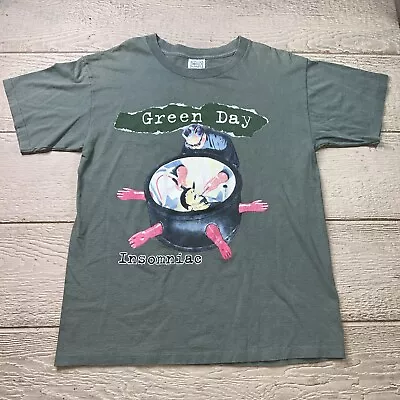 Vtg 1996 Green Day Insomniac Tour Band Shirt Adult Size M/L • $350