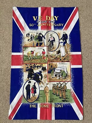 50th Anniversary VE Day 1945 Home Front Tea Towel • £3