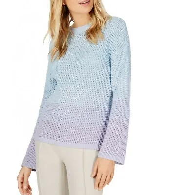 $13.98 • Buy INC NEW Women's Dip-dye Bell-sleeve Crewneck Sweater Top TEDO