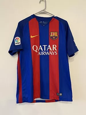 Nike FC Barcelona Messi #10 2014-15 Home Dri-Fit Soccer Jersey Medium • $59
