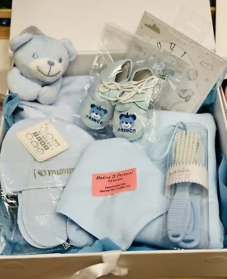 Unisex Baby Gift Hamper Baby Shower Gift New Baby Clothing Gift Box • £30