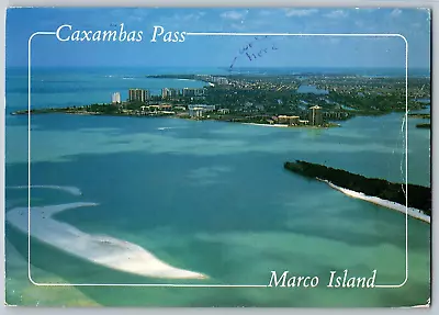 Marco Island  Florida FL - Aerial View Of Caxambas Pass - Vintage Postcard 4x6 • $6.99