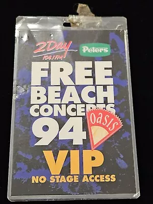 Vintage Oasis Backstage Pass Personaly Used Michael Chugg Laminate • $35