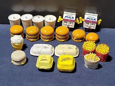 Lot Of 21 McDonalds Changeables Happy Meal Toys From 80s&90s Food Transformers • $75