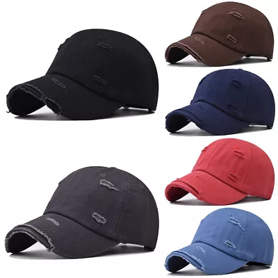 New Vintage Washed Coton Leisure Distressed Polo Style Dad Hat Trucker Unisex • $28.81