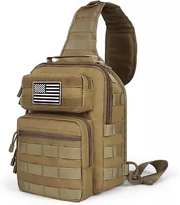 Tactical Sling Bag Military Rover Shoulder Backpack EDC Molle Assault Range Bag • $25.99