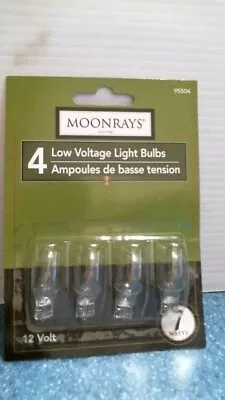 Moonrays Clear Wedge Base Replacement Light Bulbs 4 Pack    (95504)  FS  • $10