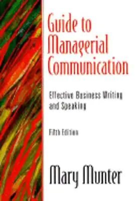 $1.92 • Buy Guide To Managerial Communication: Effective Business Writing And Speaking: Used